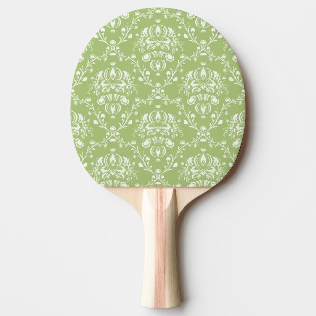 Moss Grönt Damask Pingisracket (Framsidan)