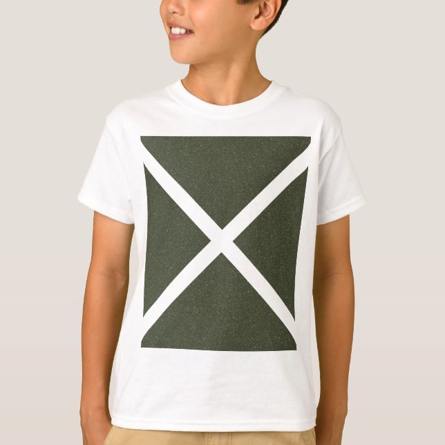 Moss Grönt Diagonal Kor Tee - T-Shirt (Framsida)