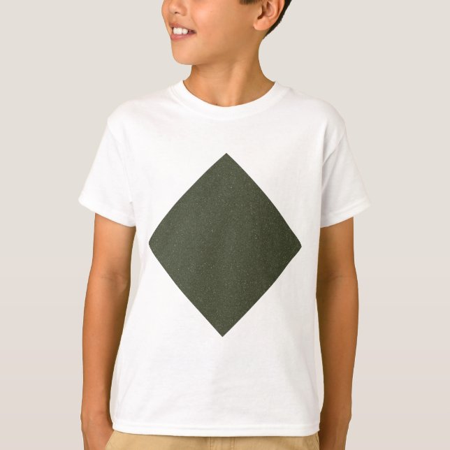 Moss Grönt Diamond Kids T-Shirt (Framsida)