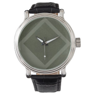 Moss Grönt Diamond Lining Watch Armbandsur