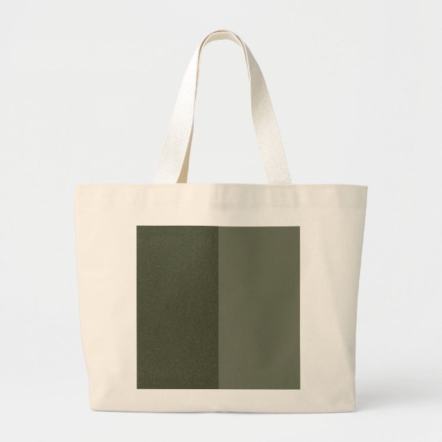 Moss Grönt Duo Minimal Tote - Anpassade Jumbo Tygkasse (Framsidan)