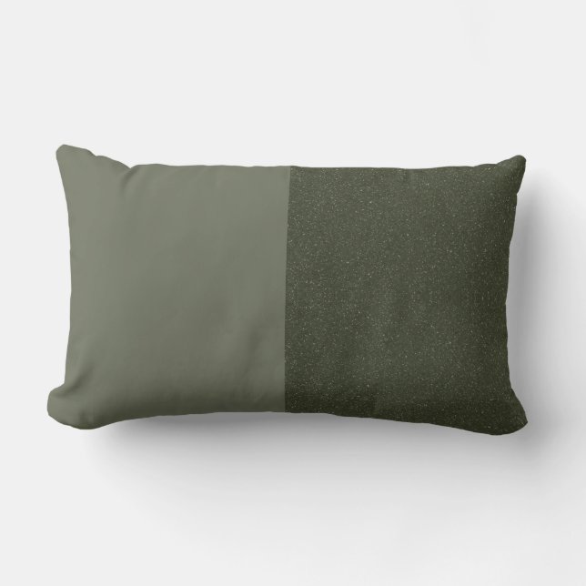 Moss Grönt Duo Pillow - Anpassadets dekorfärg Lumbarkudde (Framsida)