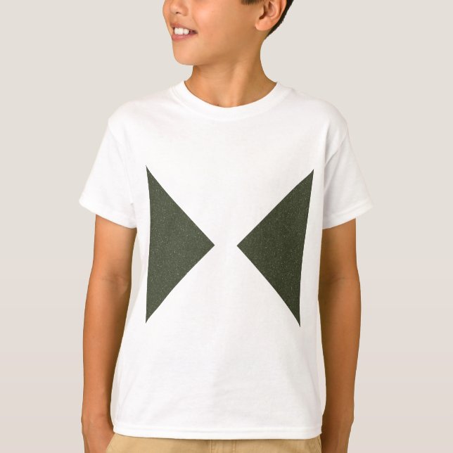 Moss Grönt Duo Triangle Tee - T-Shirt (Framsida)