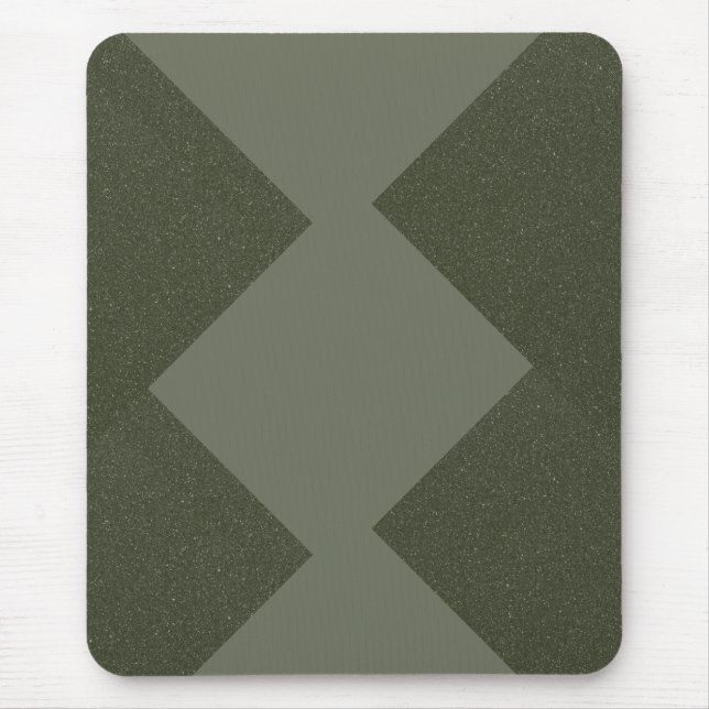 Moss Grönt Geometric Mousepad Musmatta (Framsidan)