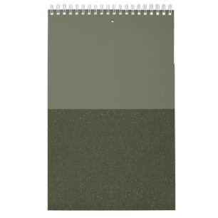 Moss-Grönt-kalender för duotonvägg Kalender