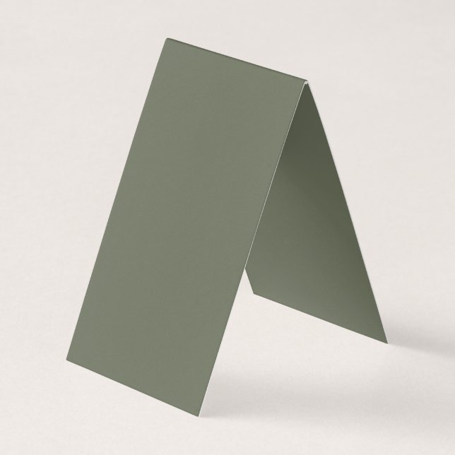 Moss-Grönt, mappat Affärskort - Anpassade Visitkort (Framsida)