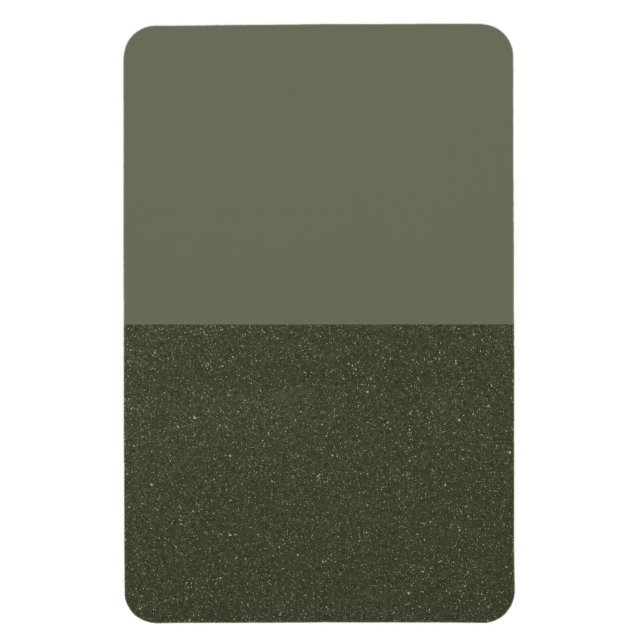 Moss Grönt med halvtexturerad Anpassningsbar Flexi Magnet (Vertikal)