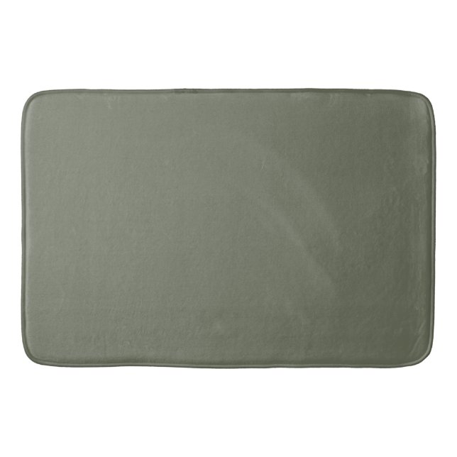 Moss Grönt Minimalist Bath Mat - Anpassade Badrumsmatta (Framsidan)