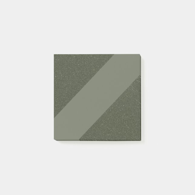 Moss Grönt Modern Anpassningsbar - anteckningar Post-it Block (Framsida)