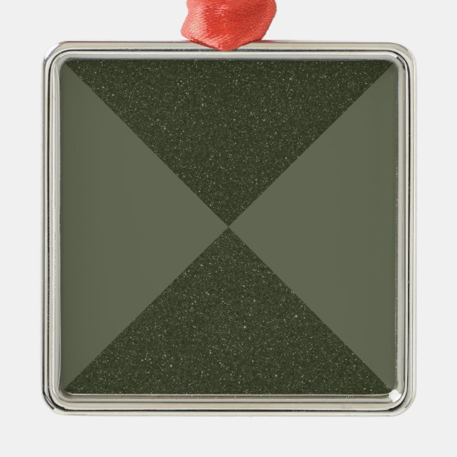 Moss Grönt Modern Kor Ornament (Framsidan)