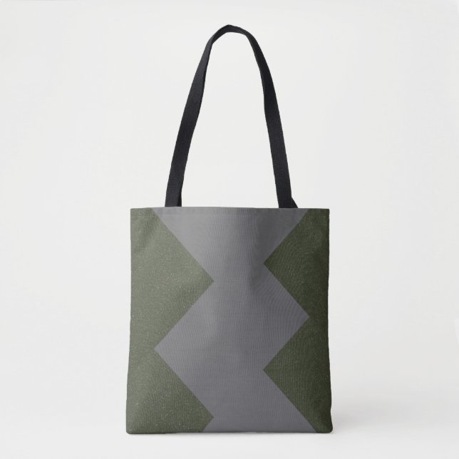 Moss Grönt Mönster Tote Bag Tygkasse (Framsida)