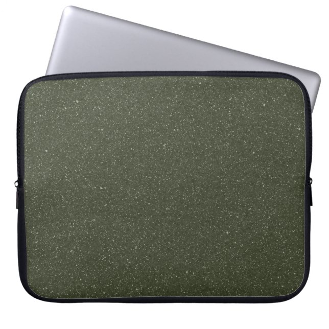 Moss Grönt Noise Struktur Laptop sleeve - Anpassa (Framsidan)