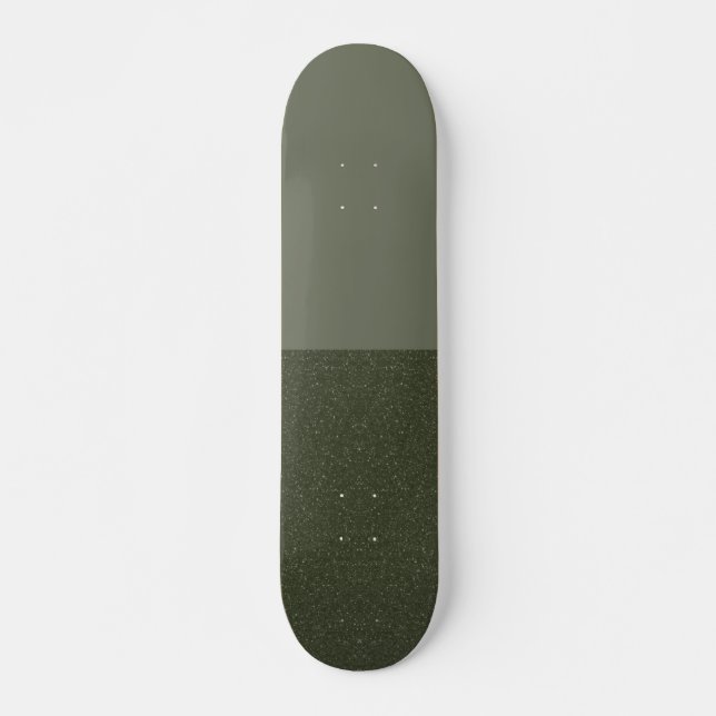 Moss Grönt Skateboard med dubbla Avsluta - Anpassa (Framsida)