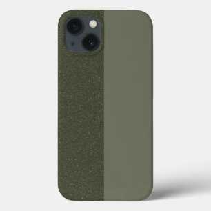 Moss Grönt Split Struktur iPhone 13 Fodral - Anpas