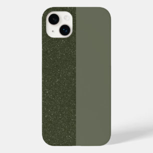 Moss Grönt Split Struktur iPhone 14 Plus Fodral