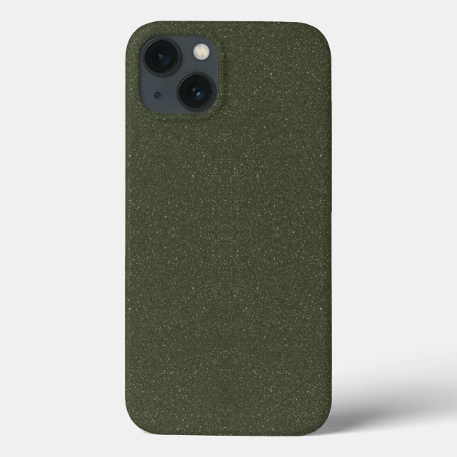 Moss Grönt Struktur iPhone 13 Fodral - Anpassade (Baksida)