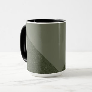 Moss Grönt + Struktur-kaffe Mugg