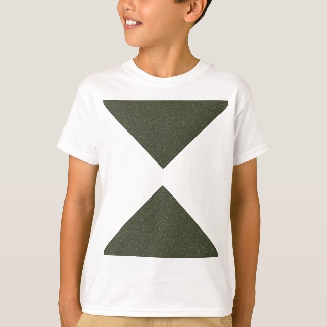 Moss Grönt Timglass Triangle Tee - T-Shirt (Framsida)