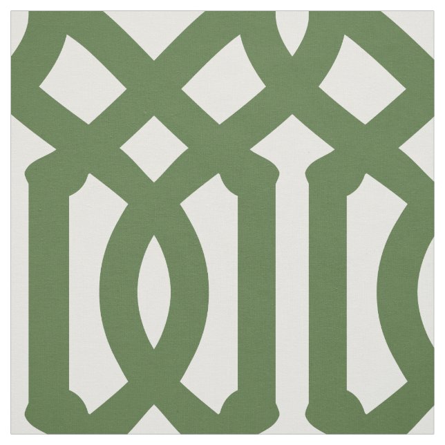 Moss Grönt Trellis Large  Tyg (Provkarta)