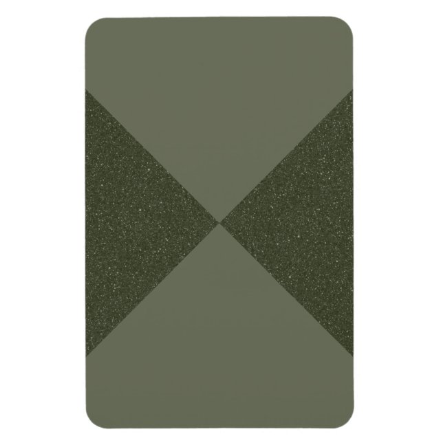 Moss Grönt X-Mönster Anpassningsbar Magnet - Anpas (Vertikal)