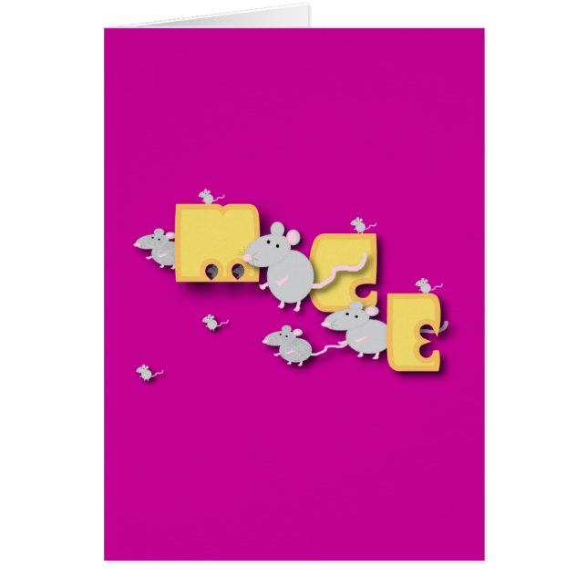 Möss! Hälsningskort (Framsidan)