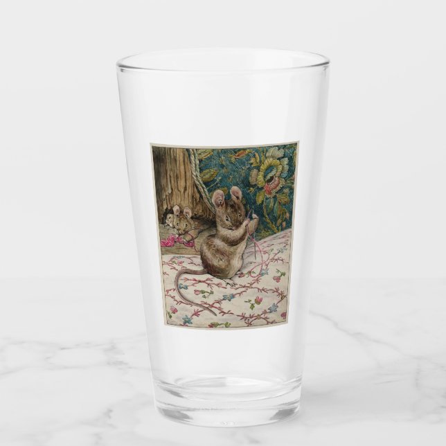 Möss i arbete Threading Nål (Beatrix-Potterna) Glaskopp (Framsida)