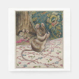 Möss i arbete Threading Nål (Beatrix-Potterna) Pappersservett