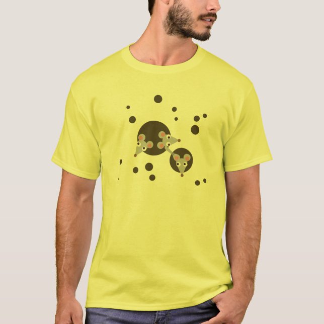 Möss i ost t-shirt (Framsida)