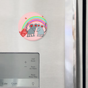 Möss i Valentineserna Kärlek Magnet
