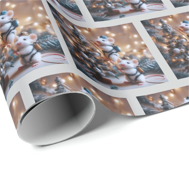Möss julpapper (Rullad Hörn)