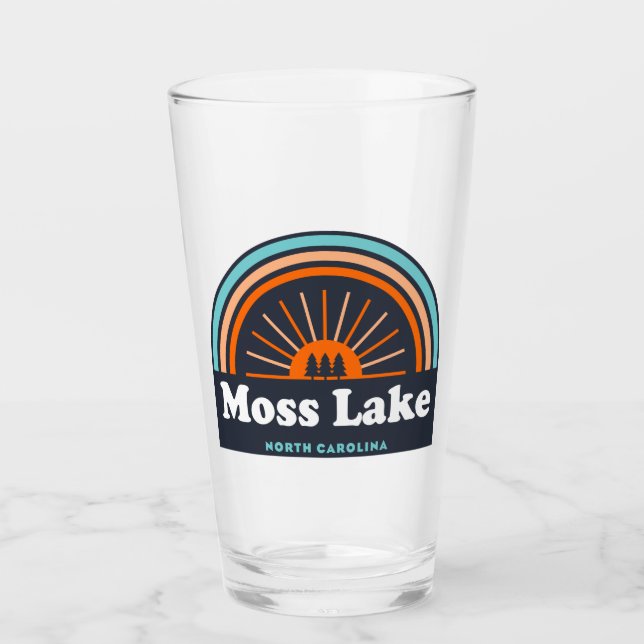 Moss Lake North Carolina Regnbåge Glaskopp (Framsida)