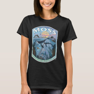 Moss Landing California Monterey Heart Bay T Shirt