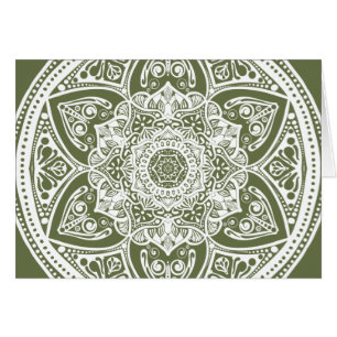 Moss Mandala Hälsningskort