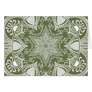 Moss Mandala Hälsningskort
