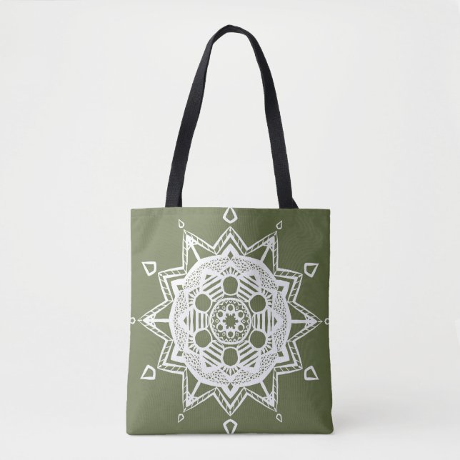 Moss Mandala Tygkasse (Framsida)