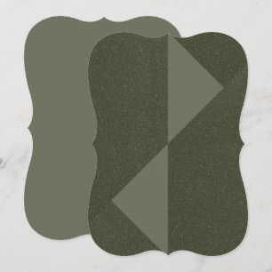 Moss Noir (Geometric Kant Flat Note Card) Anteckningskort