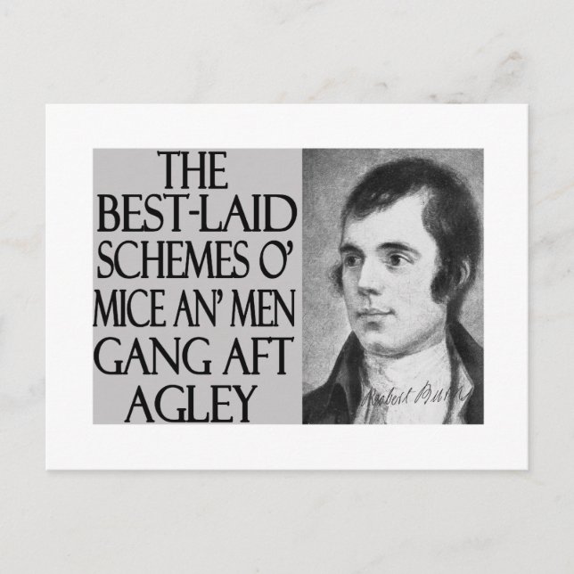 Möss och män vykort (Framsida)