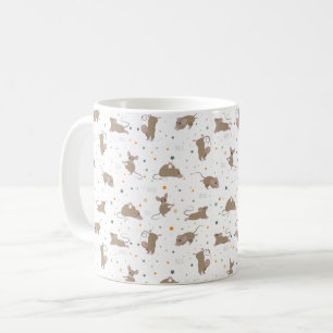 Möss som gör yoga kaffemugg