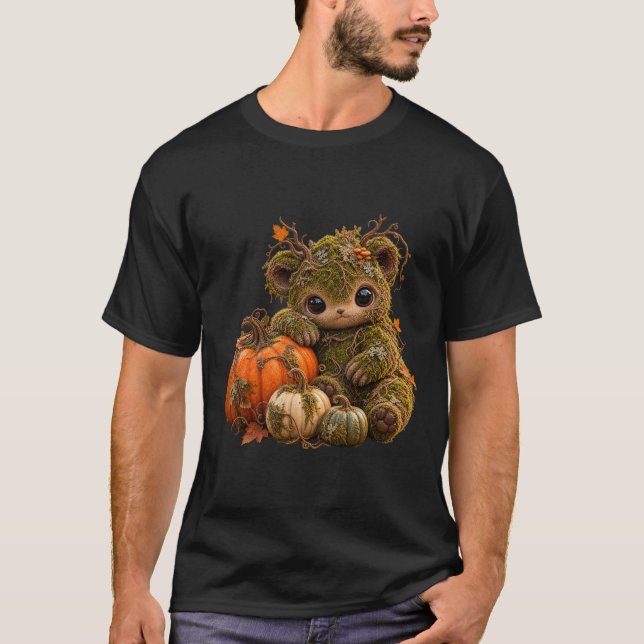 Moss Sprite Pumpa Höst T-Shirt (Framsida)