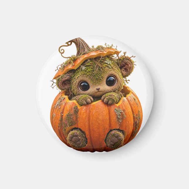 Moss Sprite Pumpa Nyckelring Magnet (Framsidan)