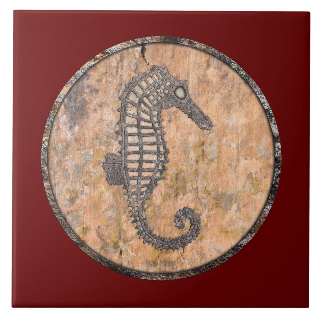 Moss Sten Sea Horse Talking Canyons, New mexico Kakelplatta (Framsidan)