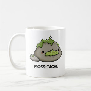 Moss-tache Funny Mustache Pun Kaffemugg