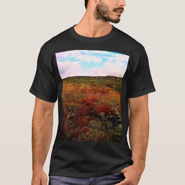 Moss täckte landsbygden t shirt (Framsida)