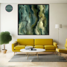 Moss Wall Art Poster | AI-genererad konst