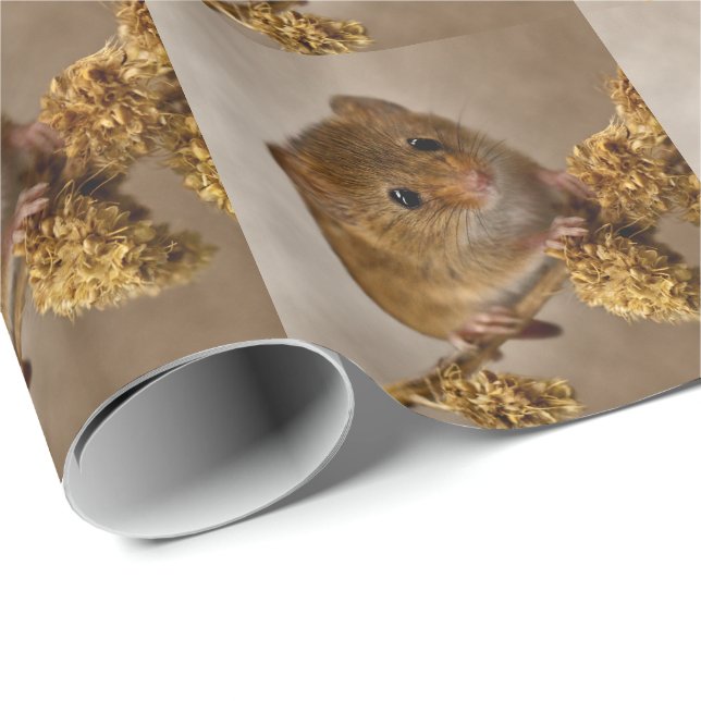 Möss Wrappringpapper Presentpapper (Rullad Hörn)