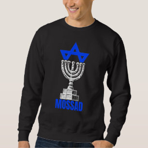 Mossad Israel Israeliska Hemliga Tjänsten Tel Aviv Lång Ärmad Tröja