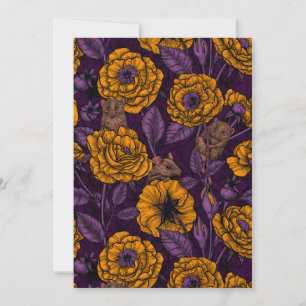 Mössen party i orange och violett