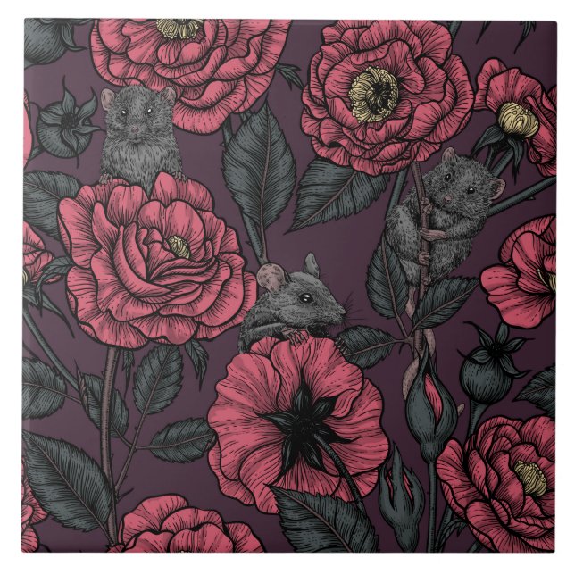 Mössen party kakelplatta (Framsidan)