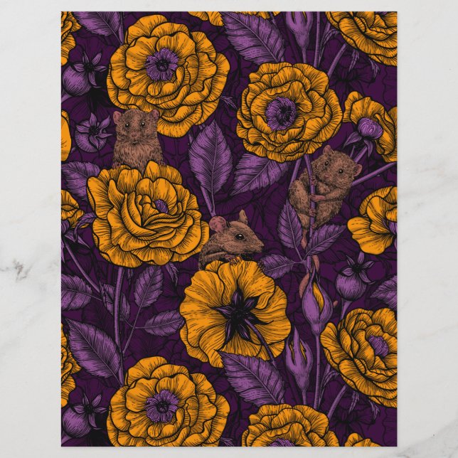 Mössens fest i orange och violett (Framsida)