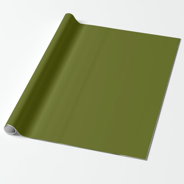 Mossgrön Presentpapper (Utrullad)